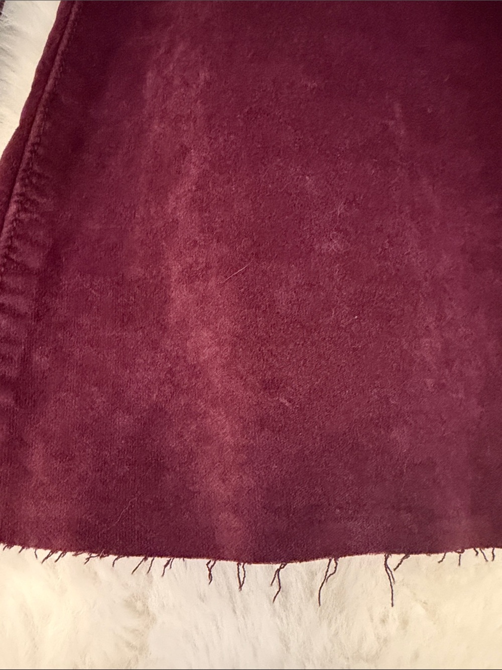 NWT Free People Just Float On Boho Wide Flare Leg Purple Velvet Pants - Picture 9 of 16